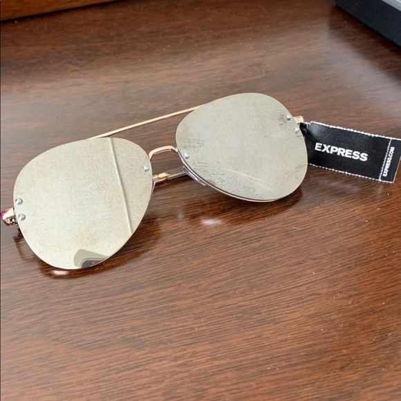 Express Accessories - Brand new, Express Aviator Mirrored Sunglasses